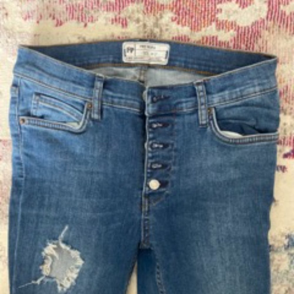 Free People Destroyed Jeans